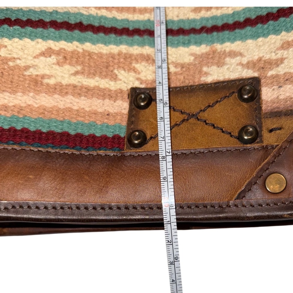 NWT STS Ranchwear Serape Mae Palomino Crossbody Purse Leather Woven Western BOHO - Picture 7 of 10